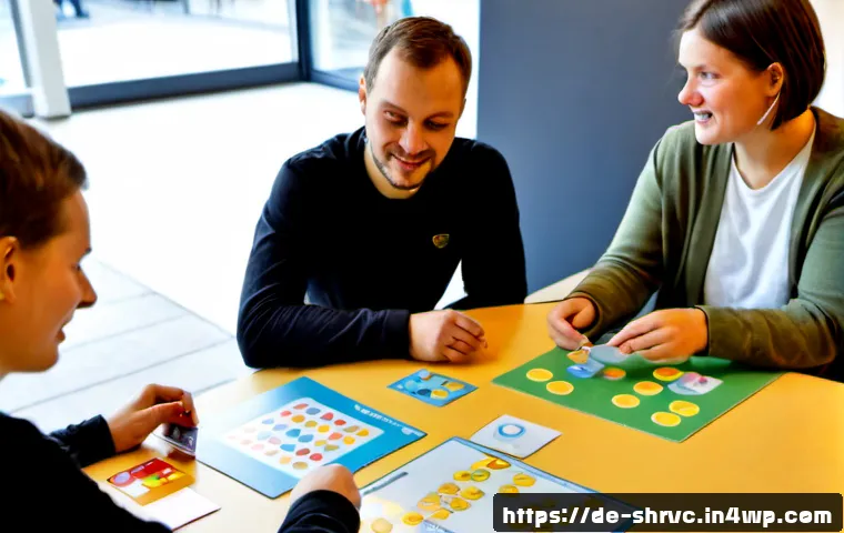 서비스 디자인 사고의 서비스 발굴 방법 - Photorealistic service design discovery workshop in a bright Berlin community innovation hub, divers...